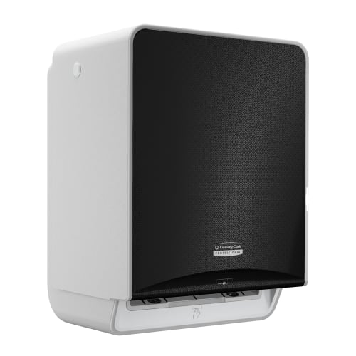 Kimberly-Clark Professional Distributeur automatique d’essuie-mains en rouleau ICON avec motif mosaïque noire